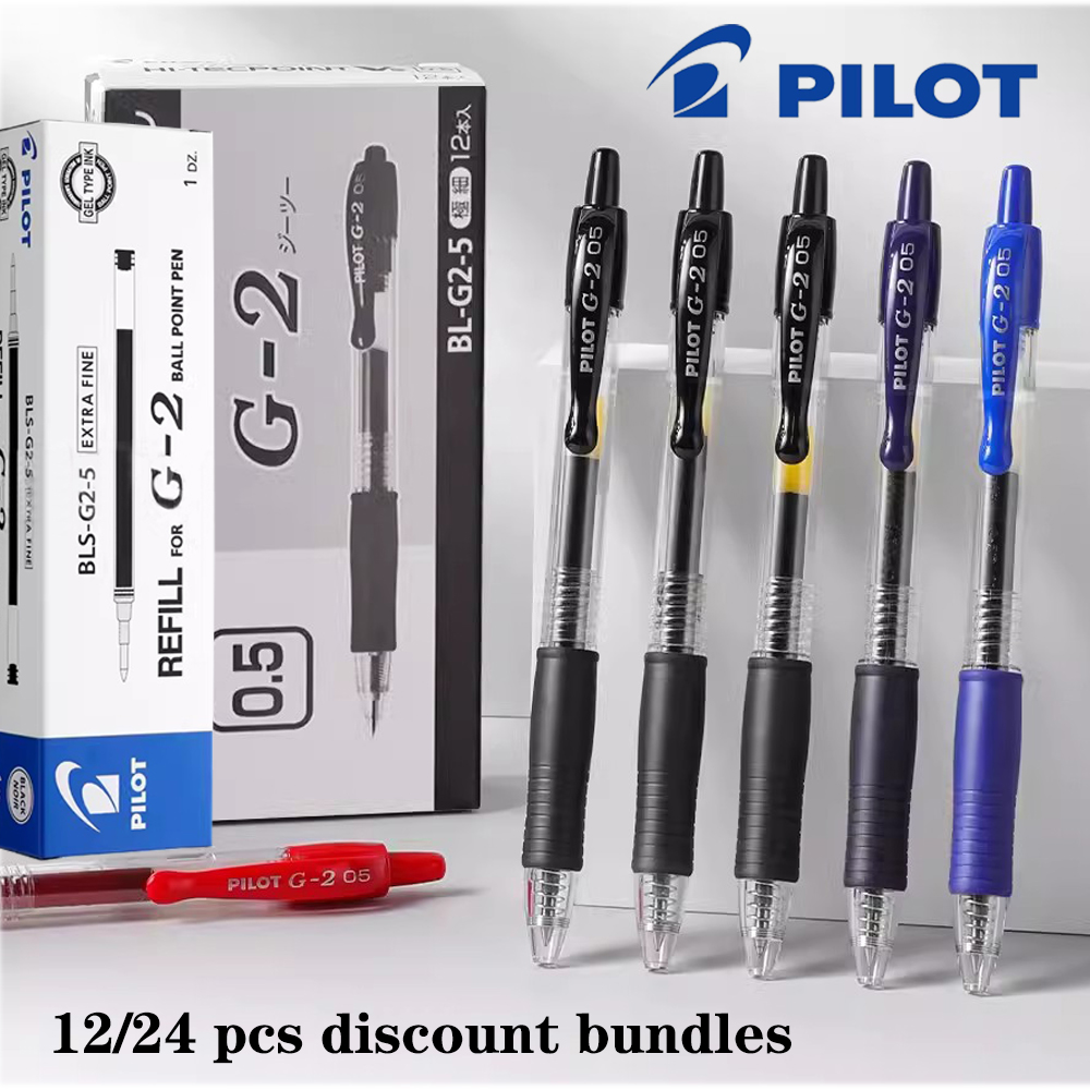 Pilot Pen G2 - 12/24 szt. Oryginalny zestaw długopisów żelowych