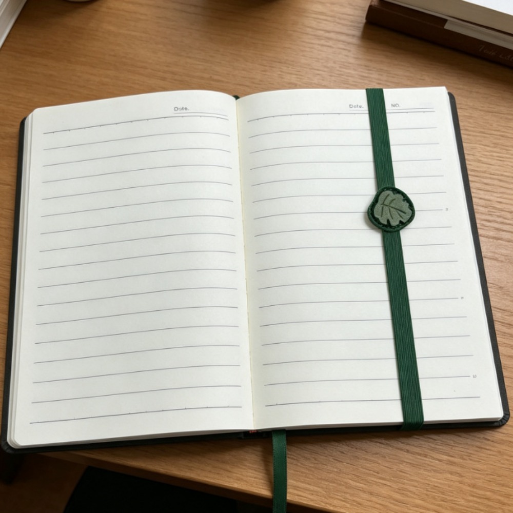 Journal Leather Hardcover - Elastyczne gumki w stylu vintage, skórzane