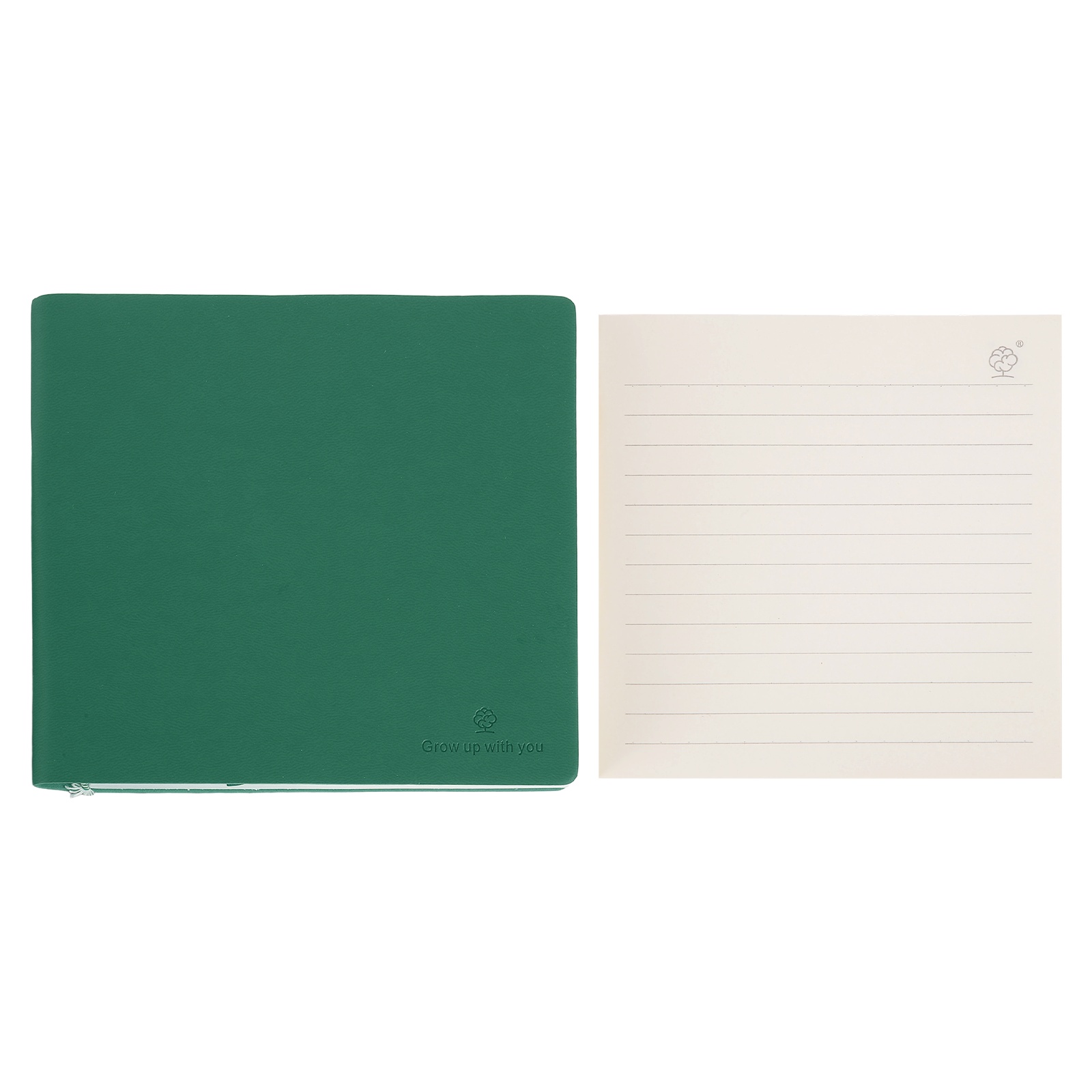 Journal Leather Hardcover - Kwadratowy notes w twardej oprawie 15x14,2