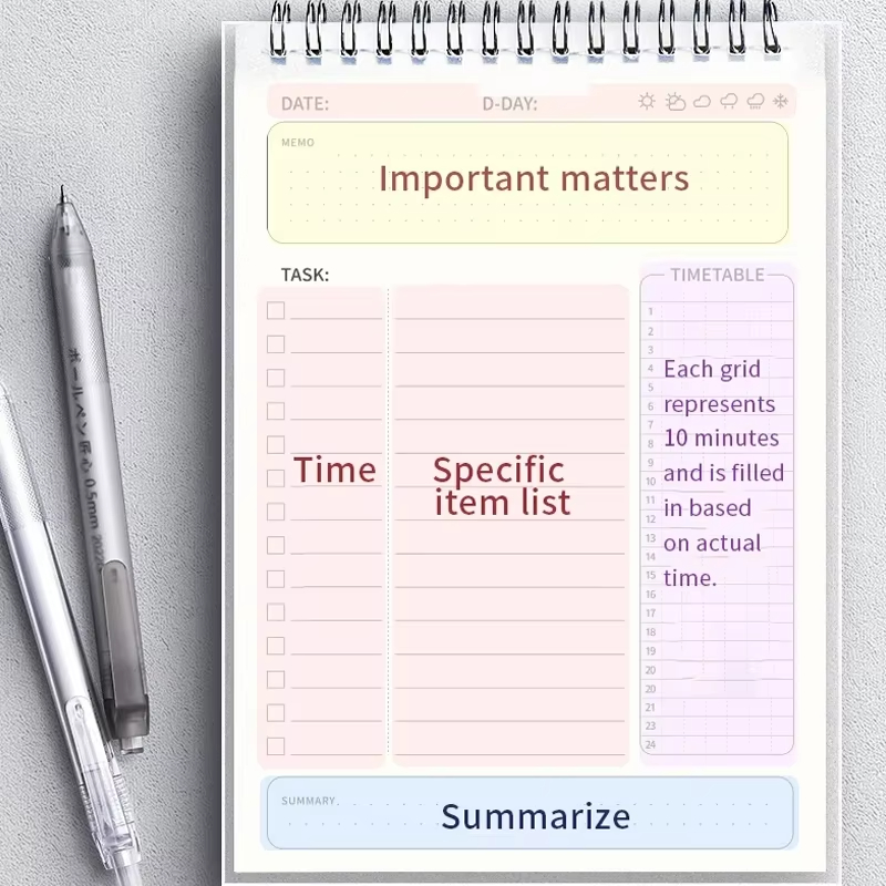 1 szt. Planer Agenda Spiralny  – Office Stationery Supply List recenzja i cena
