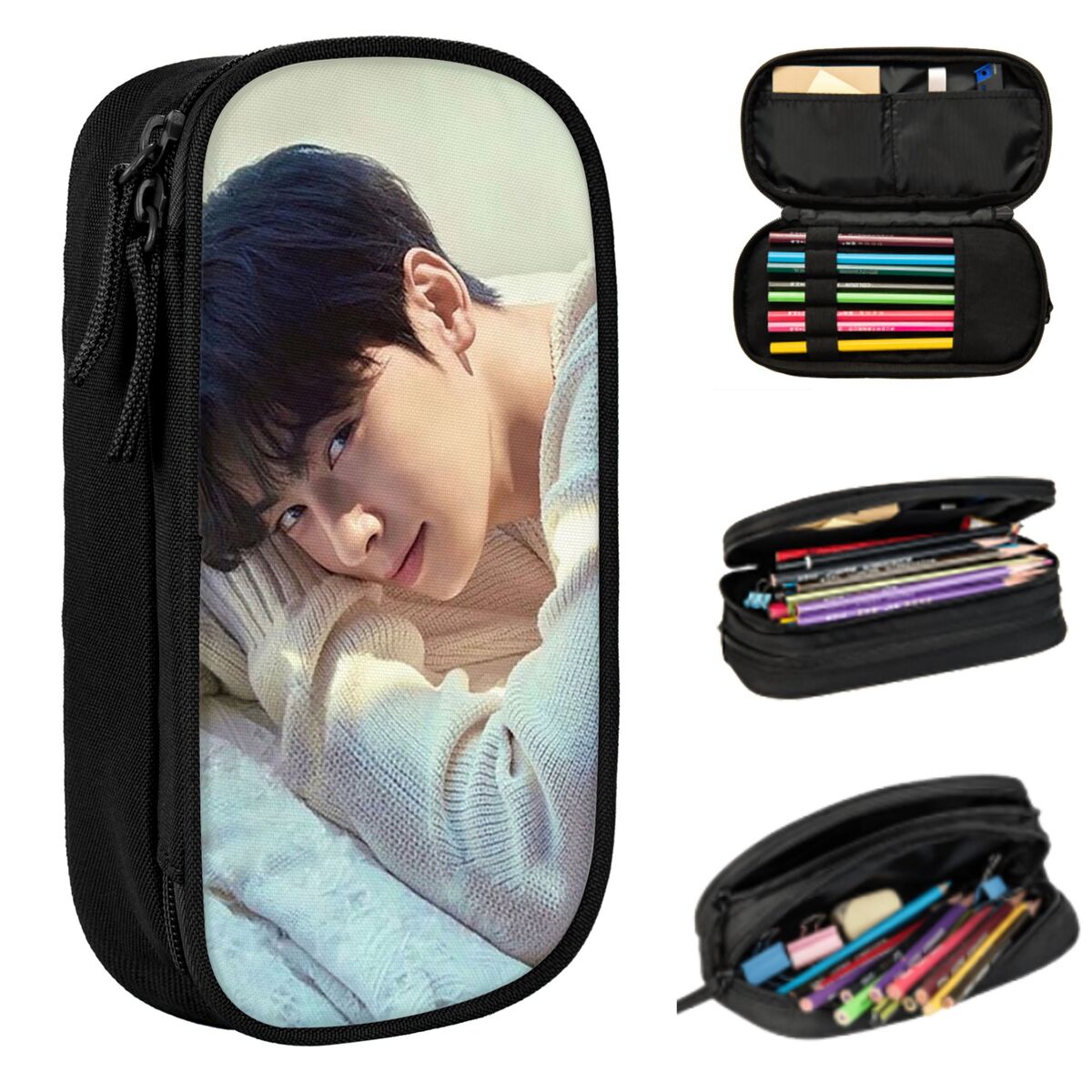 Piórnik Cha EunWoo Kpop Astro  – Stationery And Office Supply Chain recenzja i cena