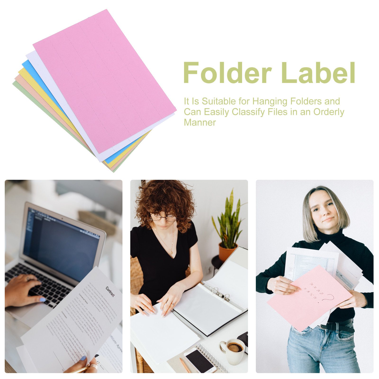 6 arkuszy kolorowych etykiet d – File Folder Hanging recenzja i cena